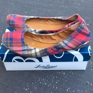 Lucky Brand Plaid “Emmie” Flats size 9.5/10